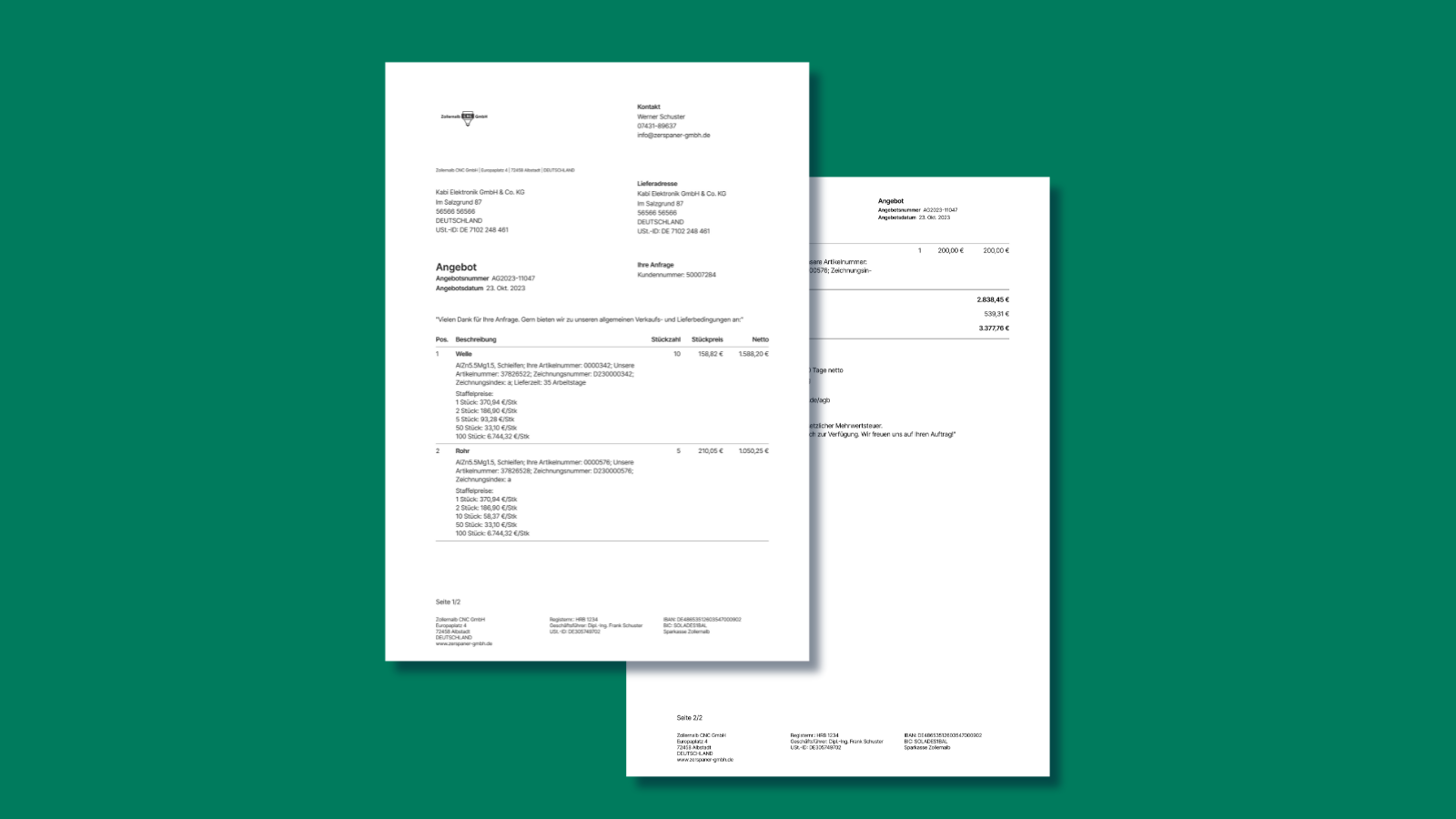 Angebote schnell und einfach erstellen Angebote schnell und einfach erstellen